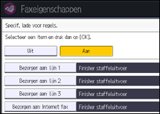Schermafbeelding bedieningspaneel