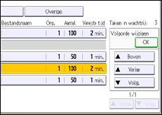 Schermafbeelding bedieningspaneel