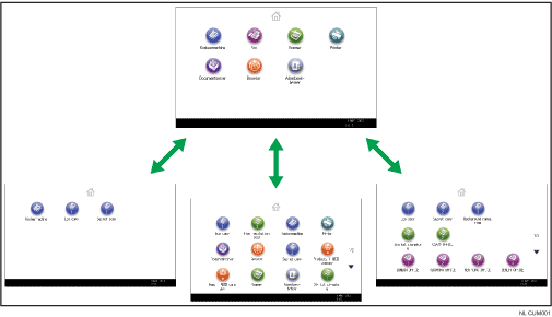 Afbeelding van het aanpassen van het [Home]-scherm