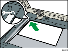 Afbeelding van de glasplaat met genummerd bijschrift