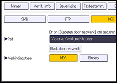 Schermafbeelding bedieningspaneel