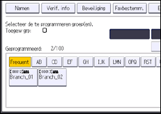 Schermafbeelding bedieningspaneel