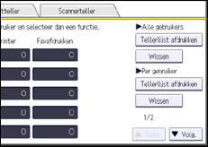 Schermafbeelding bedieningspaneel