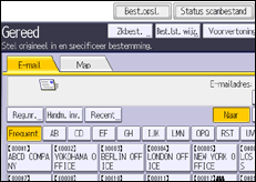 Schermafbeelding bedieningspaneel