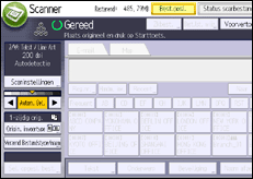 Schermafbeelding bedieningspaneel