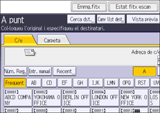 Il·lustració de pantalla del panell d'operacions