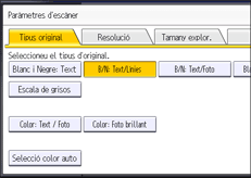 Il·lustració de pantalla del panell d'operacions