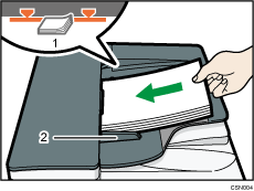 Il·lustració de referència numerada de la il·lustració de l'ADF