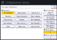 Il·lustració de pantalla del panell d'operacions
