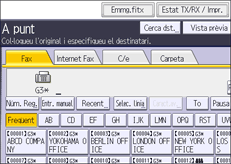 Il·lustració de pantalla del panell d'operacions