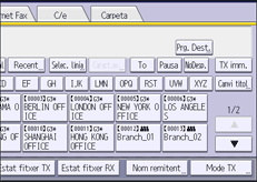 Il·lustració de pantalla del panell d'operacions
