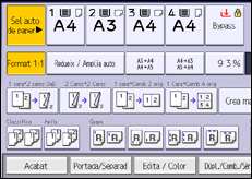 Il·lustració de pantalla del panell d'operacions