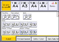 Il·lustració de pantalla del panell d'operacions
