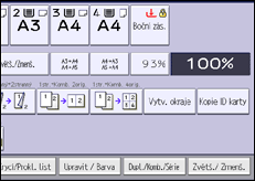Ilustrace displeje ovládacího panelu