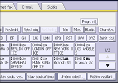 Ilustrace displeje ovládacího panelu