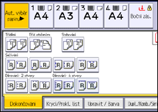Ilustrace displeje ovládacího panelu