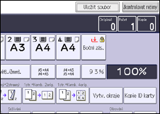 Ilustrace displeje ovládacího panelu