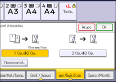 Απεικόνιση οθόνης πίνακα λειτουργιών