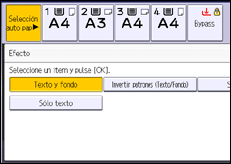 Ilustración de la pantalla panel de mandos