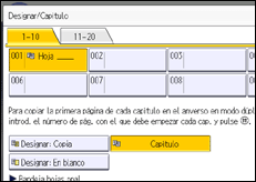 Ilustración de la pantalla panel de mandos