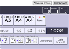 Ilustración de la pantalla panel de mandos