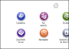 Ilustración de la pantalla panel de mandos