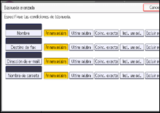 Ilustración de la pantalla panel de mandos