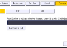 Ilustración de la pantalla panel de mandos