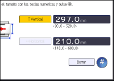 Ilustración de la pantalla panel de mandos