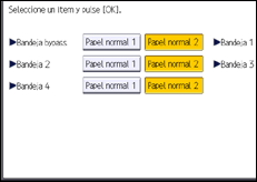 Ilustración de la pantalla panel de mandos