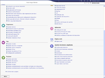 Ilustración de la pantalla del navegador Web