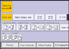 Illustration de l'écran du panneau de commande