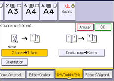 Illustration de l'écran du panneau de commande