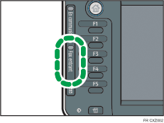 Illustration du voyant de fax entrant