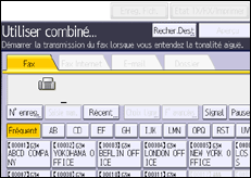 Illustration de l'écran du panneau de commande
