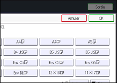 Illustration de l'écran du panneau de commande