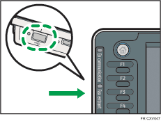 Illustration du logement pour supports