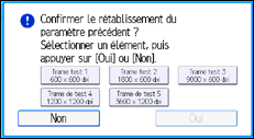 Illustration de l'écran du panneau de commande