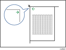 Illustration de configuration du motif de test.