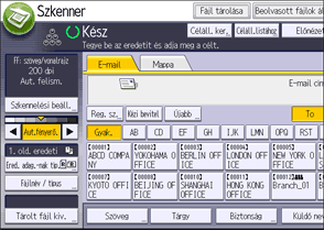A kezelőpanel ismertetése
