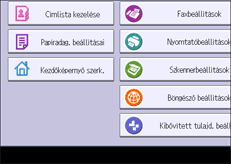 A kezelőpanel ismertetése