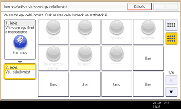 A kezelőpanel ismertetése