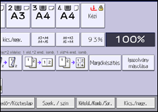 A kezelőpanel ismertetése
