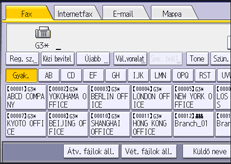A kezelőpanel ismertetése