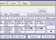 A kezelőpanel ismertetése