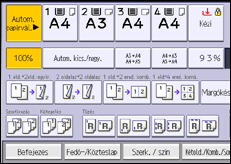 A kezelőpanel ismertetése