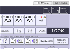 A kezelőpanel ismertetése