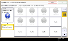 Illustrazione della schermata sul pannello di controllo