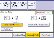 Schermafbeelding bedieningspaneel