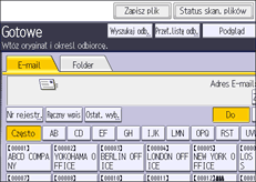 Ilustracja ekranu panela operacyjnego
